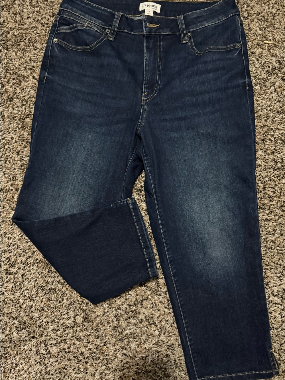 Maurices Women’s Dark Blue Relaxed Capri jeans